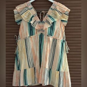 NWOT Striped Multicolor Midi Dress